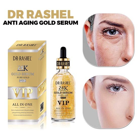 DR.RASHEL Face Care Anti Aging 24K Gold Serum VIP ALL IN ONE DRL-1427