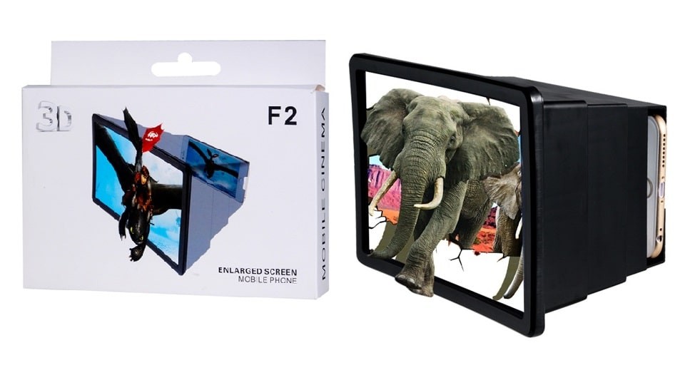 F2 Portable 3D Magnifier Enlarged Screen