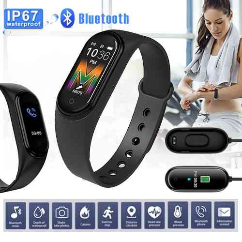 New M5 Smart Band Bracelet Fitness Tracker for Android & iOS Bluetooth