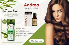 2 in 1 pack olives shampoo & andrea hair growth oil
