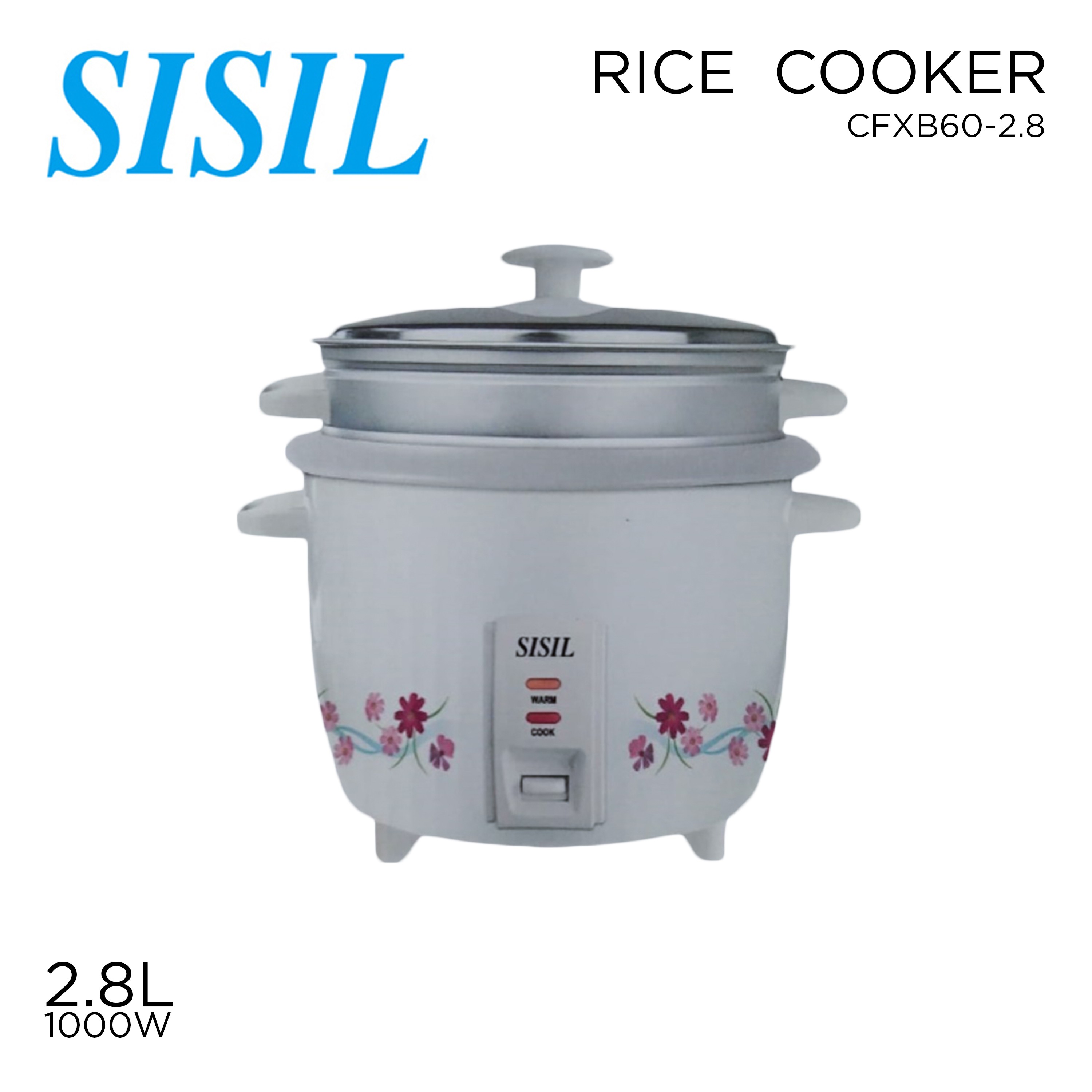 Rice Cooker CFXB60-2.8 With 1 Year Singer Warranty