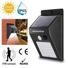 Led Wall Lamp Solar Sensor Light