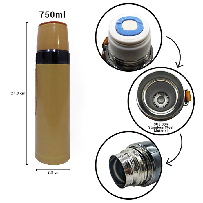 Pure Healthy Happy Vacuum Flask