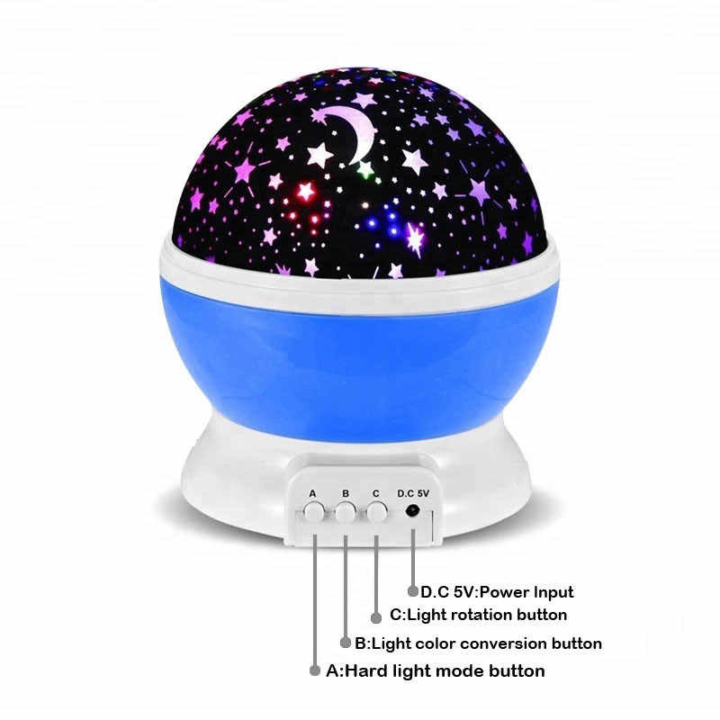 Star Master Rotating Projection Lamp