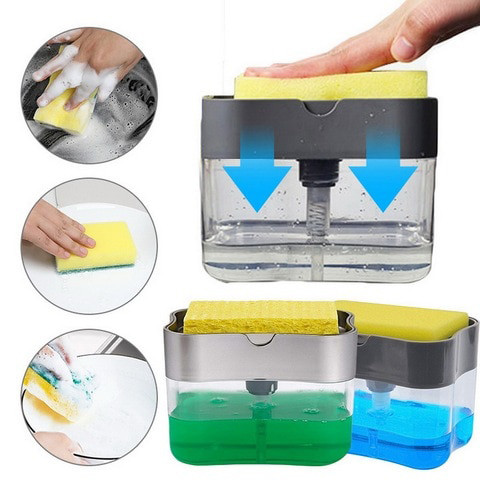 SOAP PUMP AND SPONGE CADDY