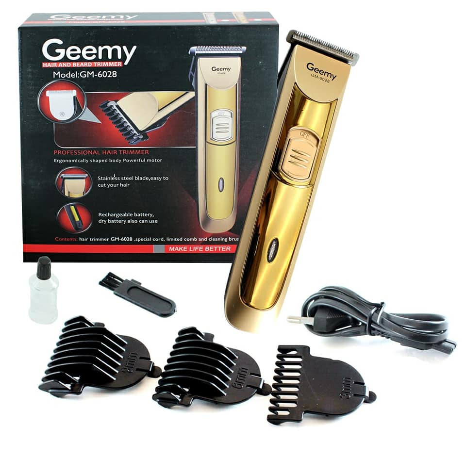 Rechargeable Hair Trimmer Geemy GM 6028