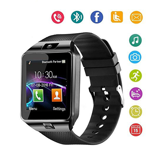 DZ09 Bluetooth Smart Watch Phone - Black