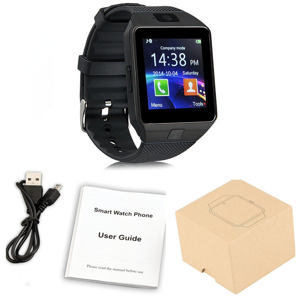 DZ09 Bluetooth Smart Watch Phone - Black