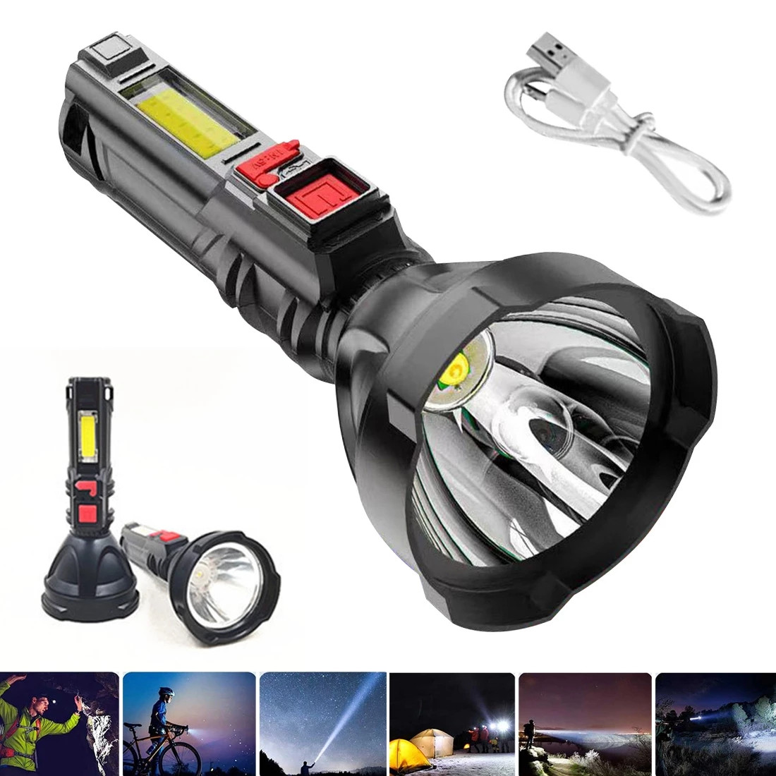 USB Rechargeable Flashlight - 830