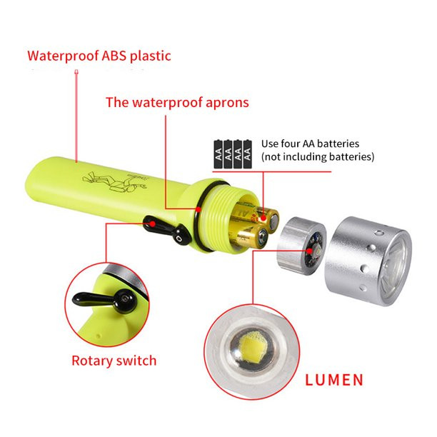 Professional Flashlight For Diving