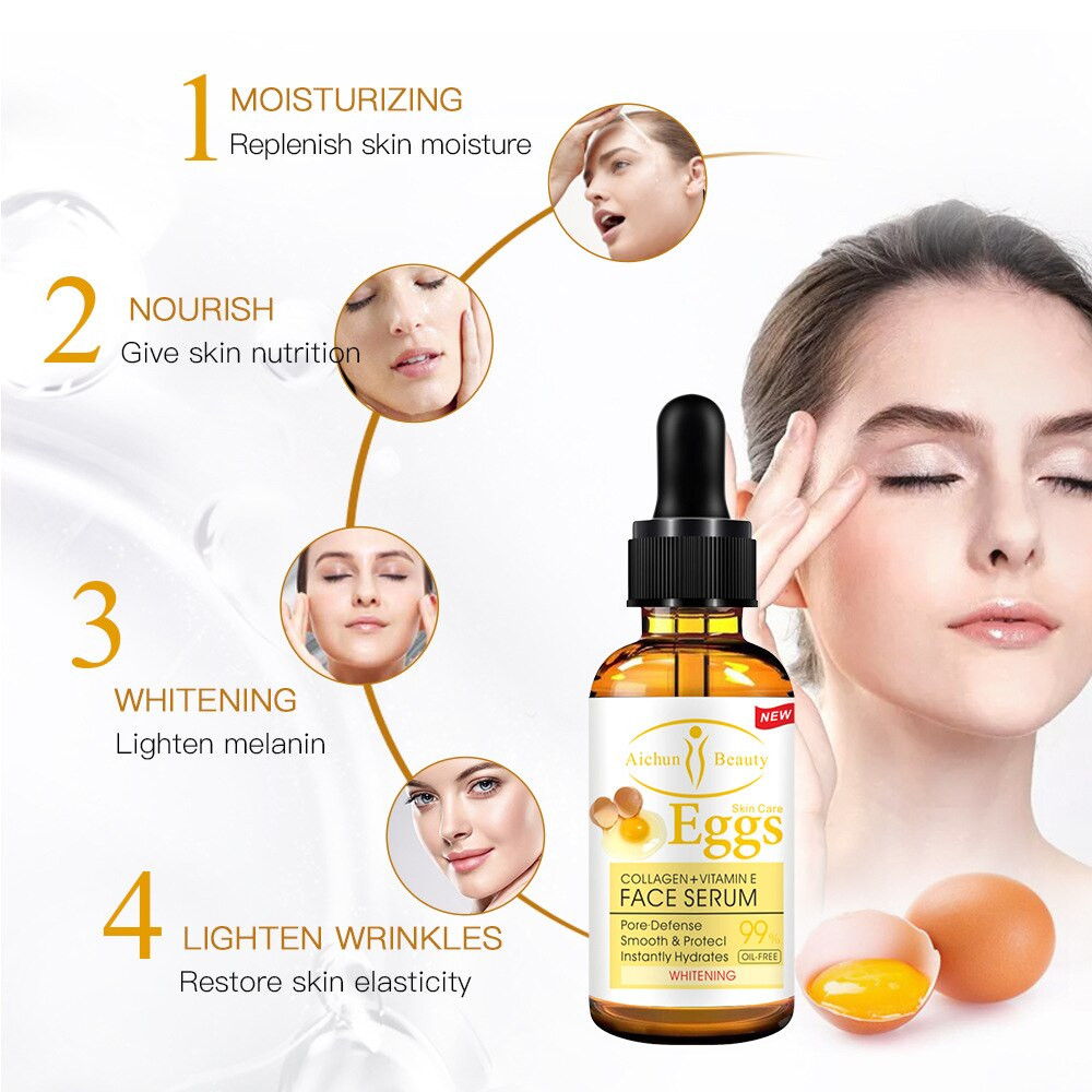 Aichun Beauty Eggs Collagen + Vitamin E Whitening Face Serum