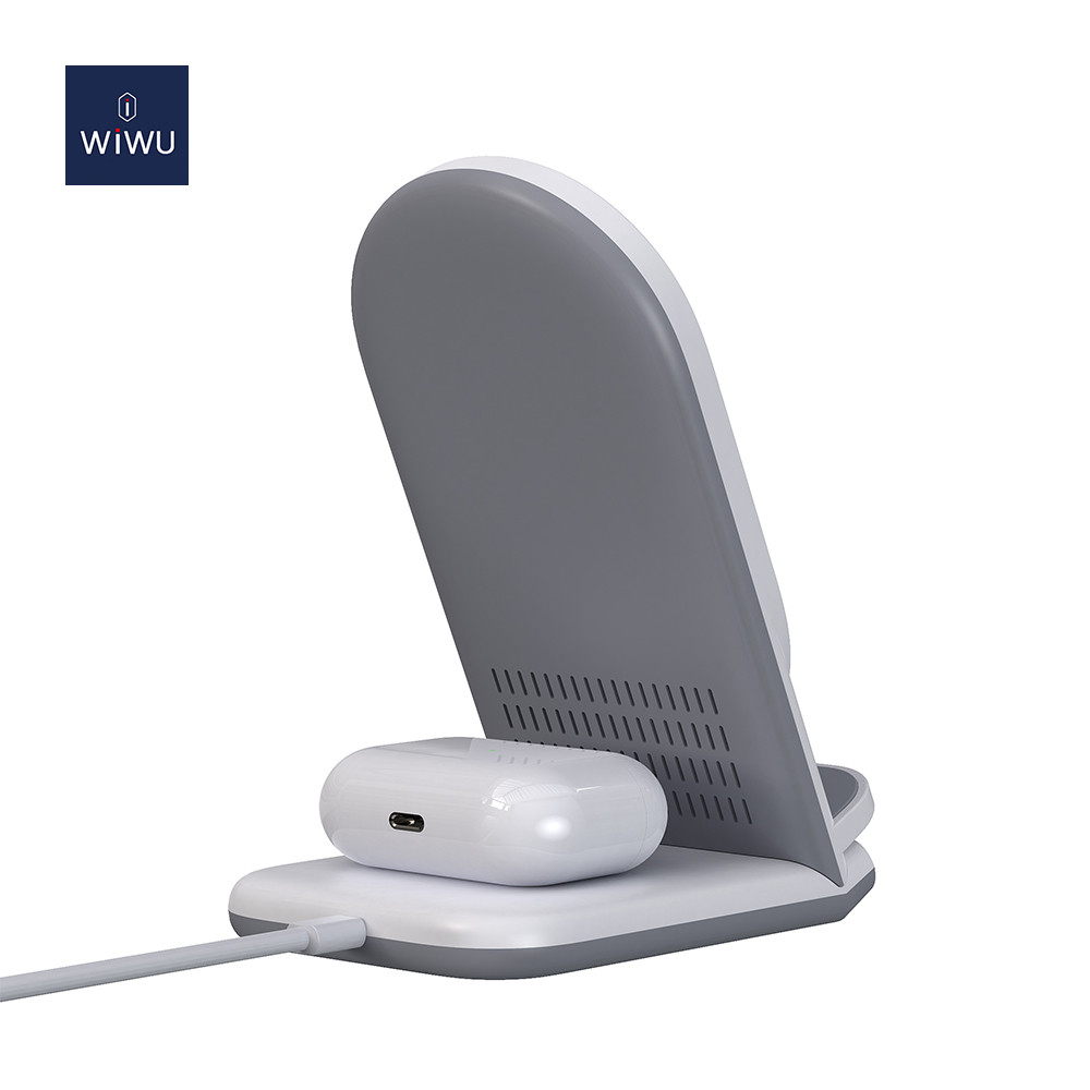 WIWU Power Air 2 in 1 Wireless Charging Station (18W Max)