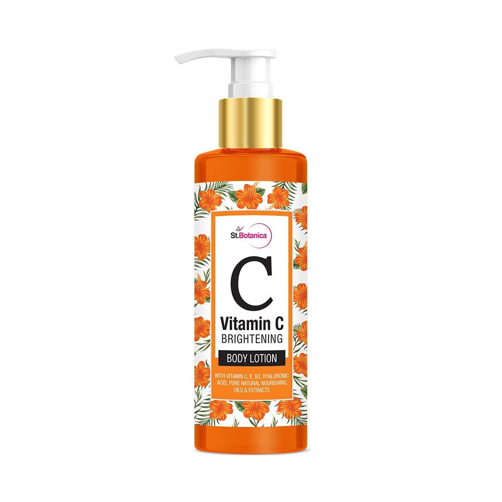 St.Botanica Vitamin C Skin Brightening Body Lotion - Gold 'N' Glow Lime Face Wash Pack