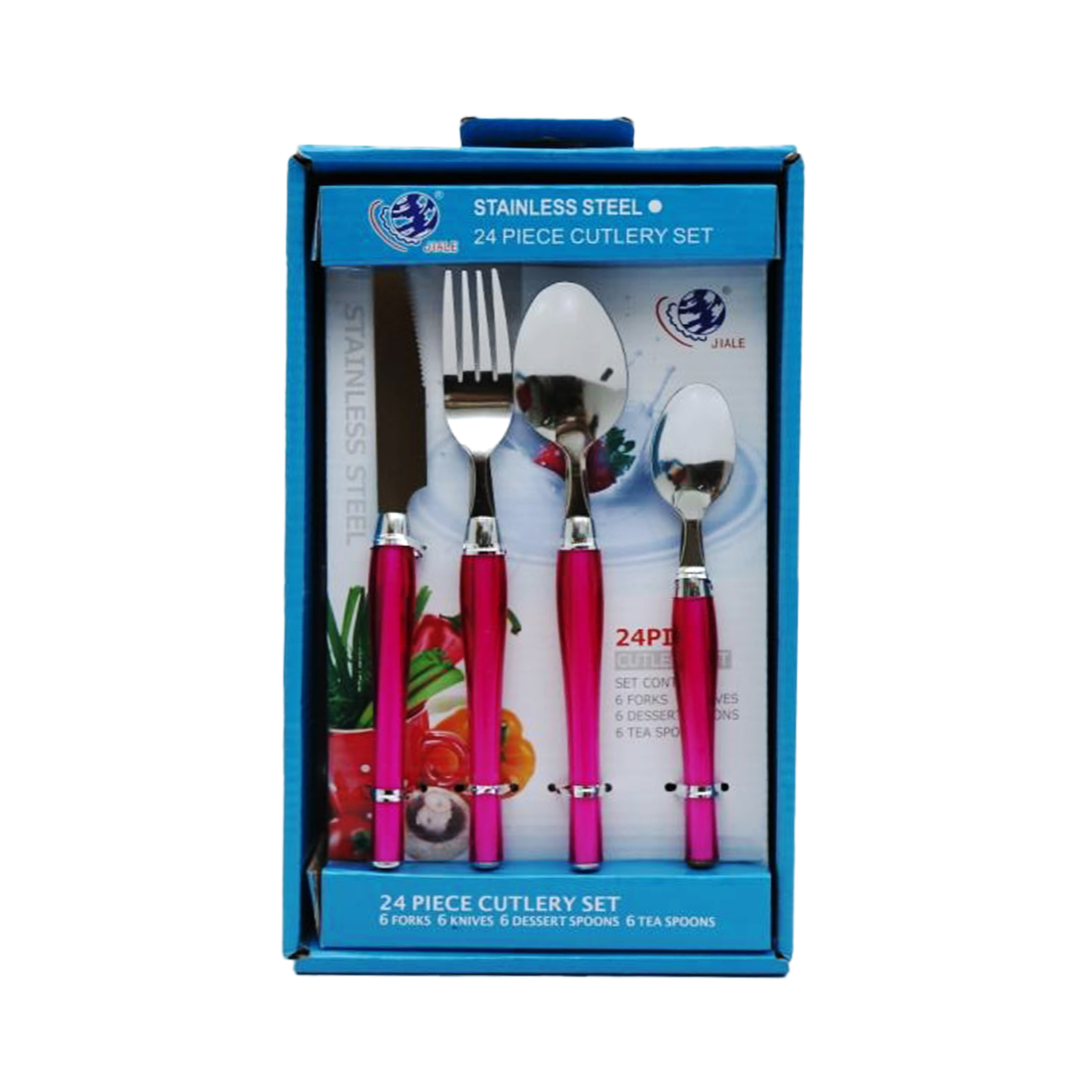 Cutlery Set (24 Piece Set) + Double Layer Soap Box