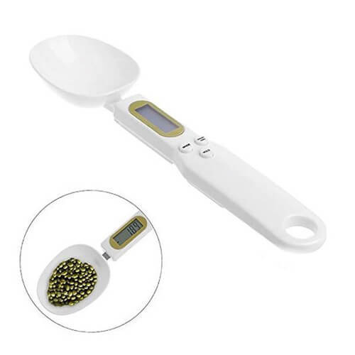 Electronic Measuring Spoon Adjustable Digital Spoon Scale + Electronic Kitchen Scale