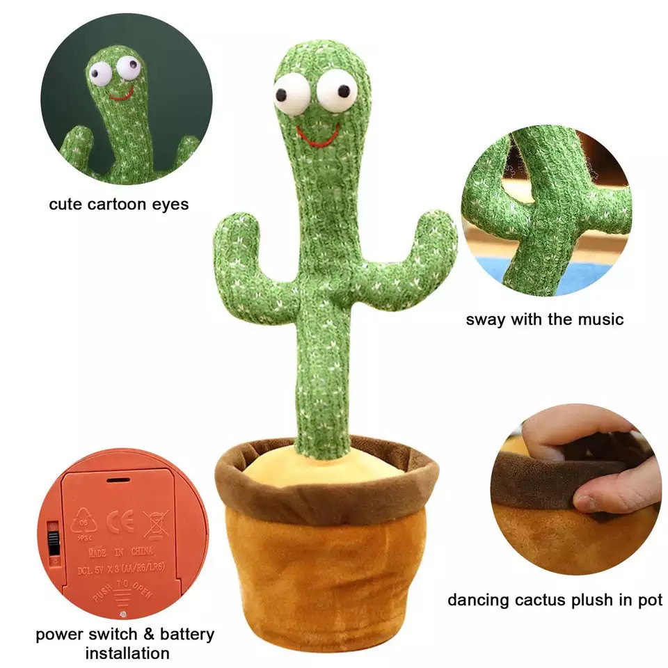 Dancing Cactus Talking Tree Toy - Rechargeable