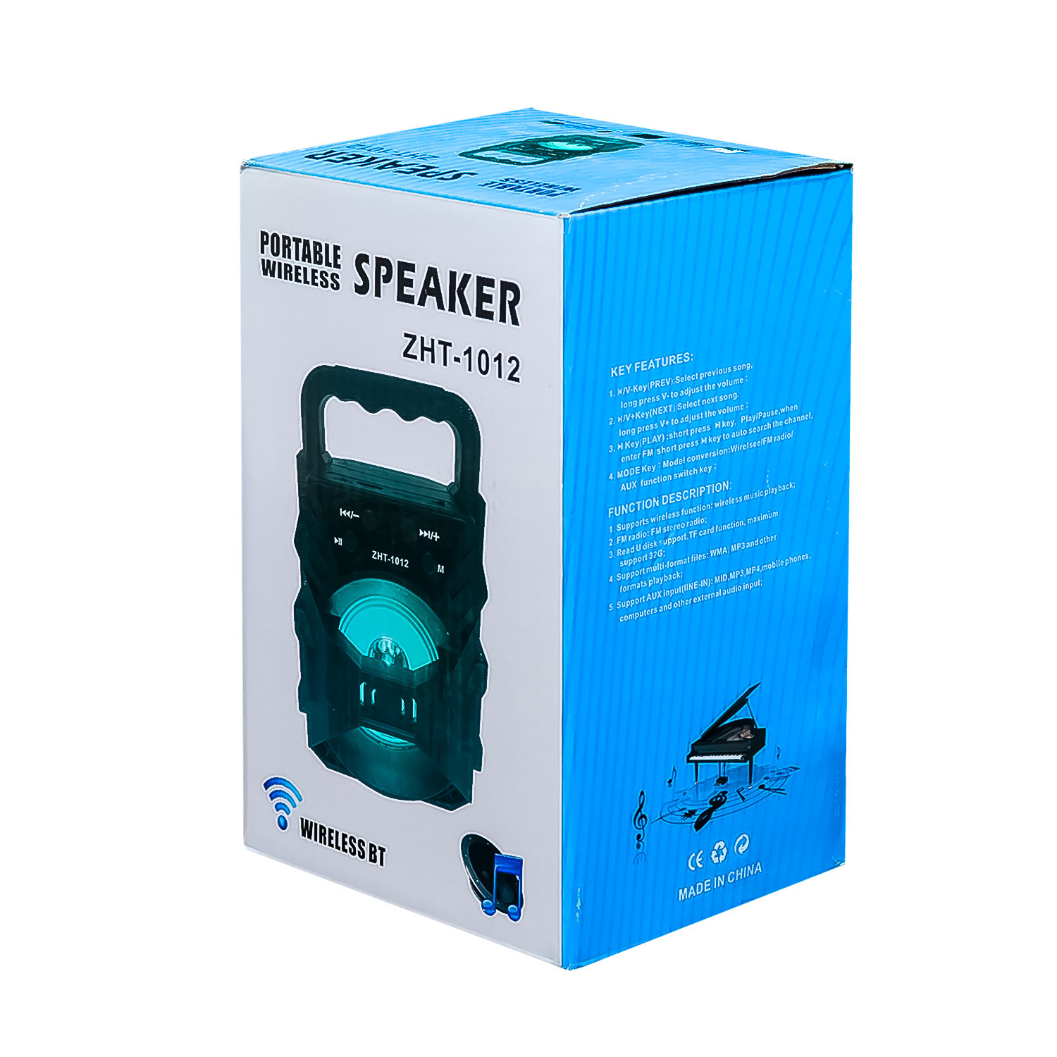 ZHT-1012 Wireless Portable Bluetooth Speaker