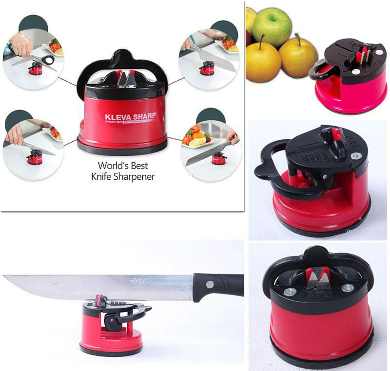 Knife Sharpener with Smart Suction Pad