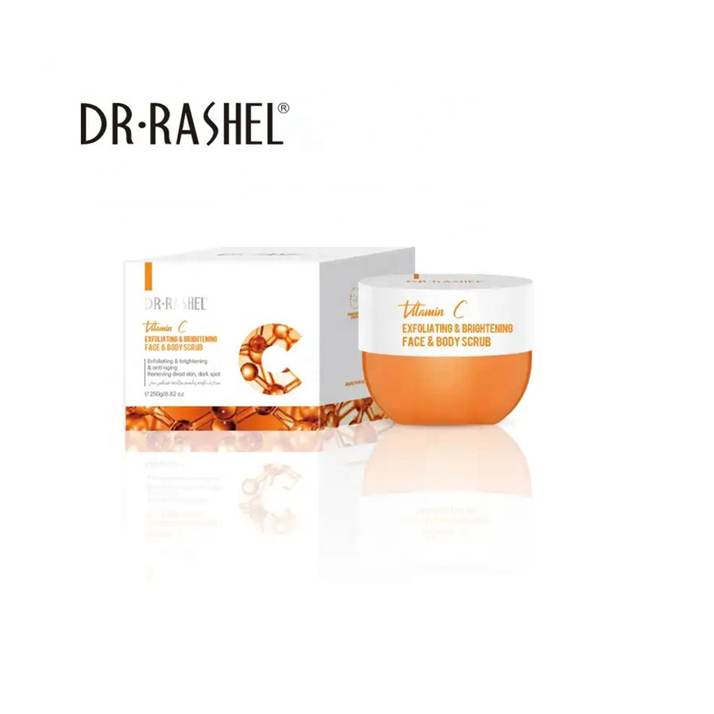 Original Dr. Rashel Vitamin C Exfoliating and Brightening face and Body Scrub-250g