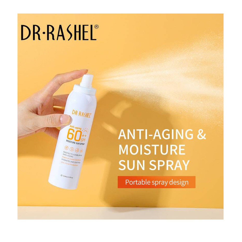 Original  Dr .Rashel Anti-Aging 60++ Moisture Sun Spray-150ml
