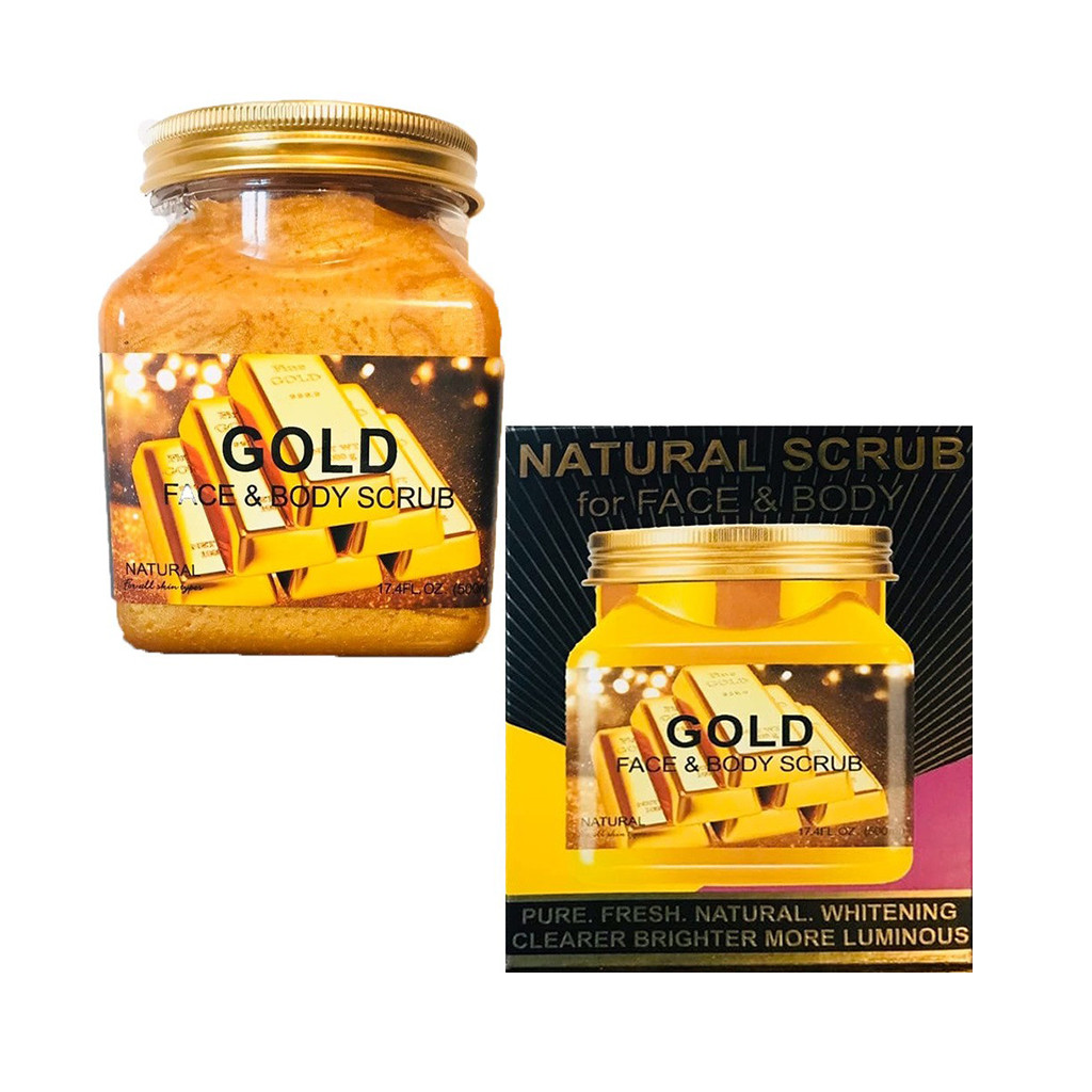 Natural Scrub For Face and Body Gold face and Body Scrub