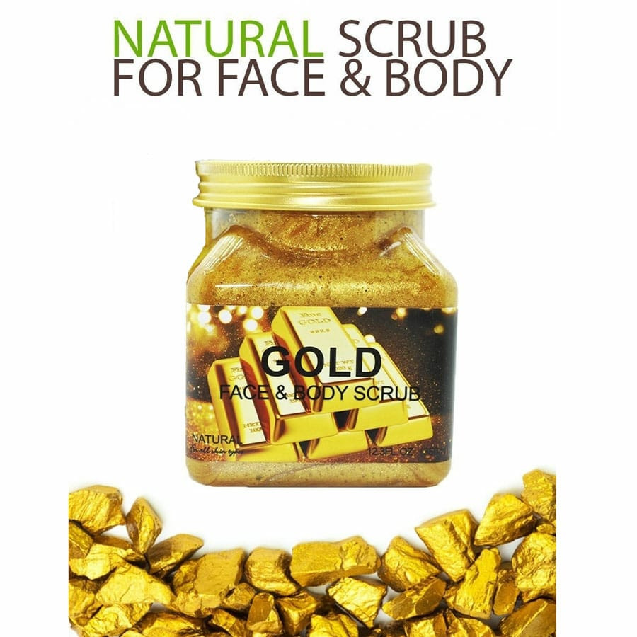 Natural Scrub For Face and Body Gold face and Body Scrub