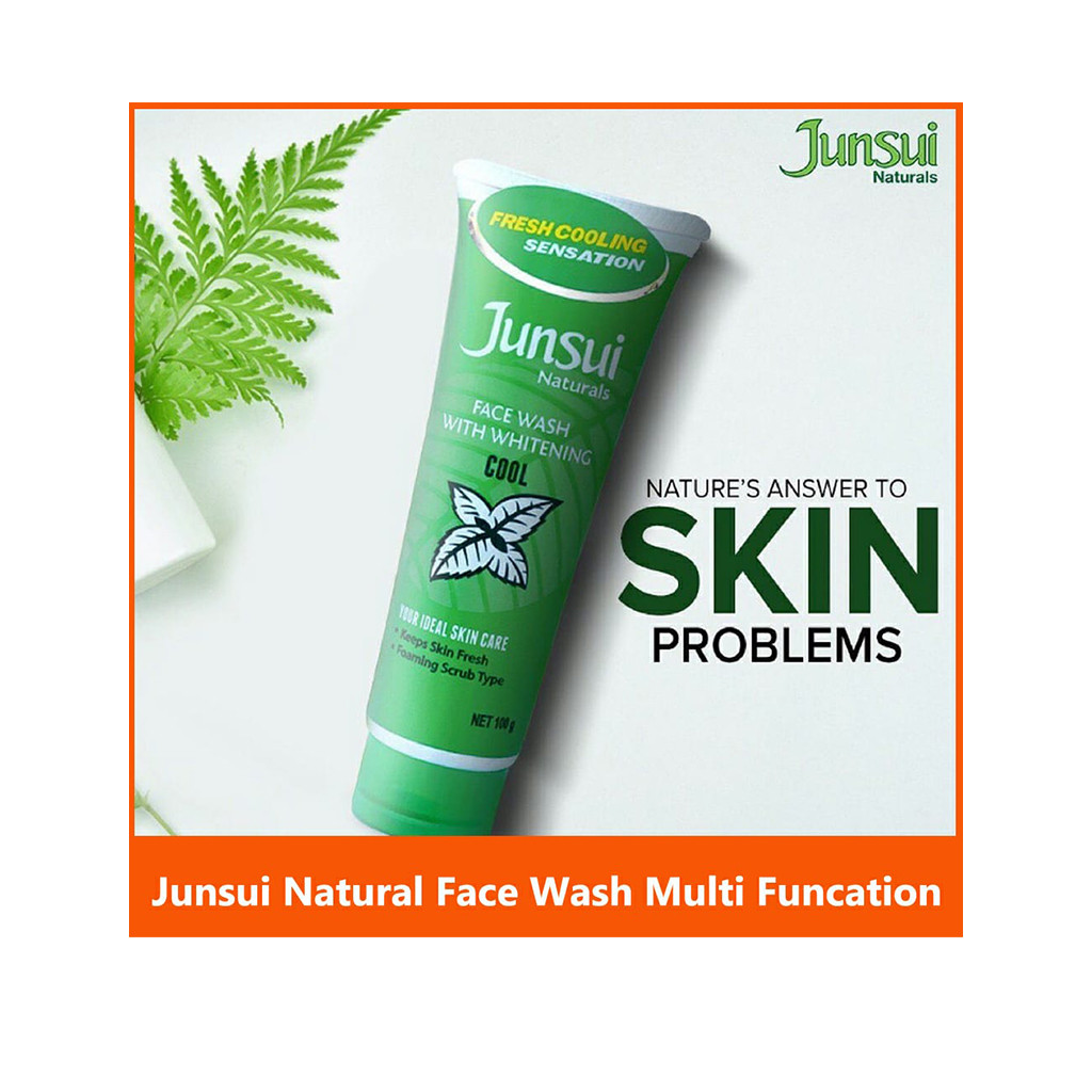 Junsui Natural Face Wash with Whitening Cool - 100g