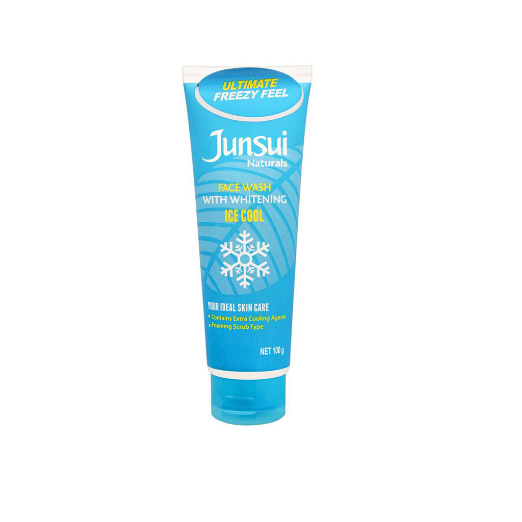 Junsui Natural Face Wash with Whitening  Ice  Cool - 100g