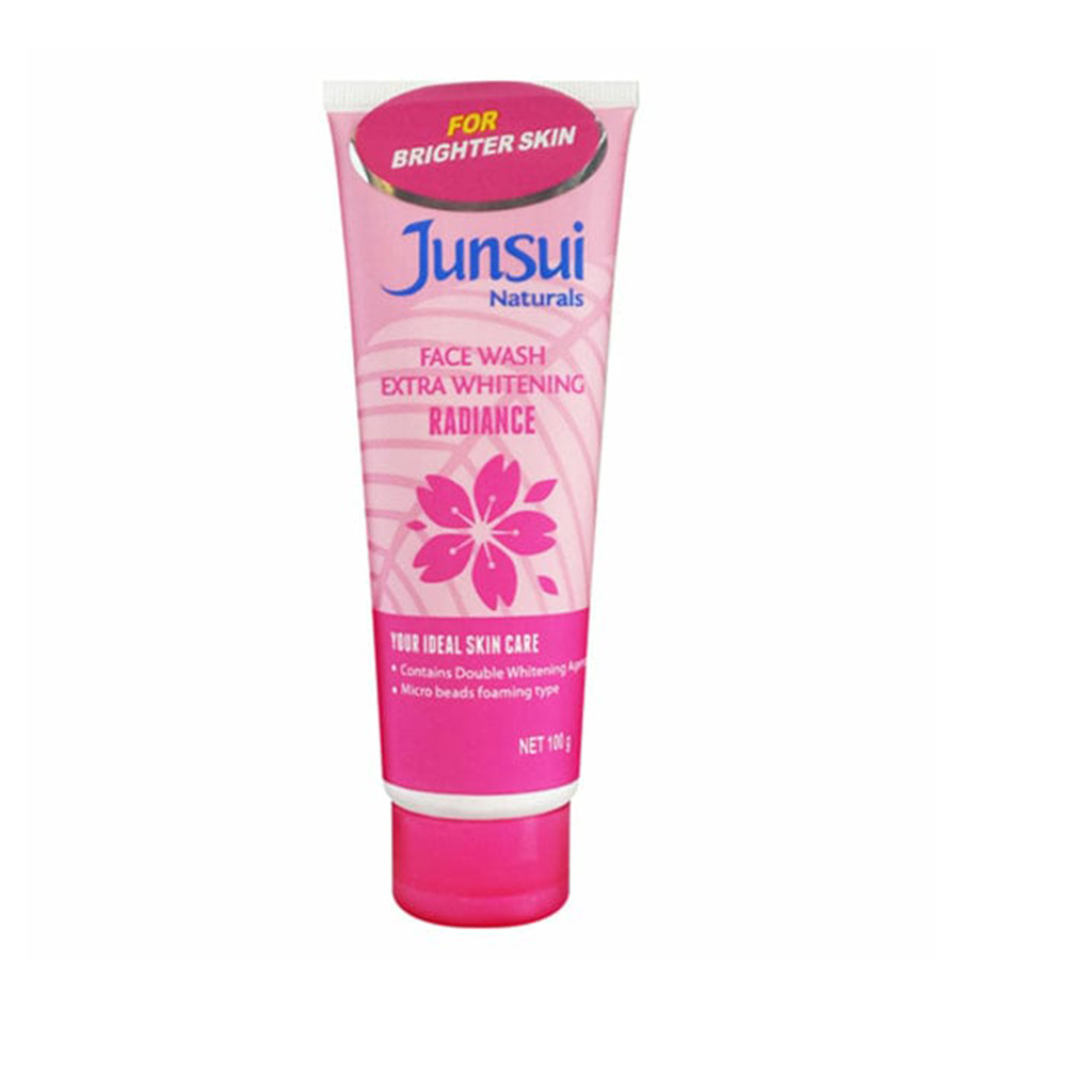 Junsui Natural Face Wash with Whitening  Extra Whitening Radiance -100g