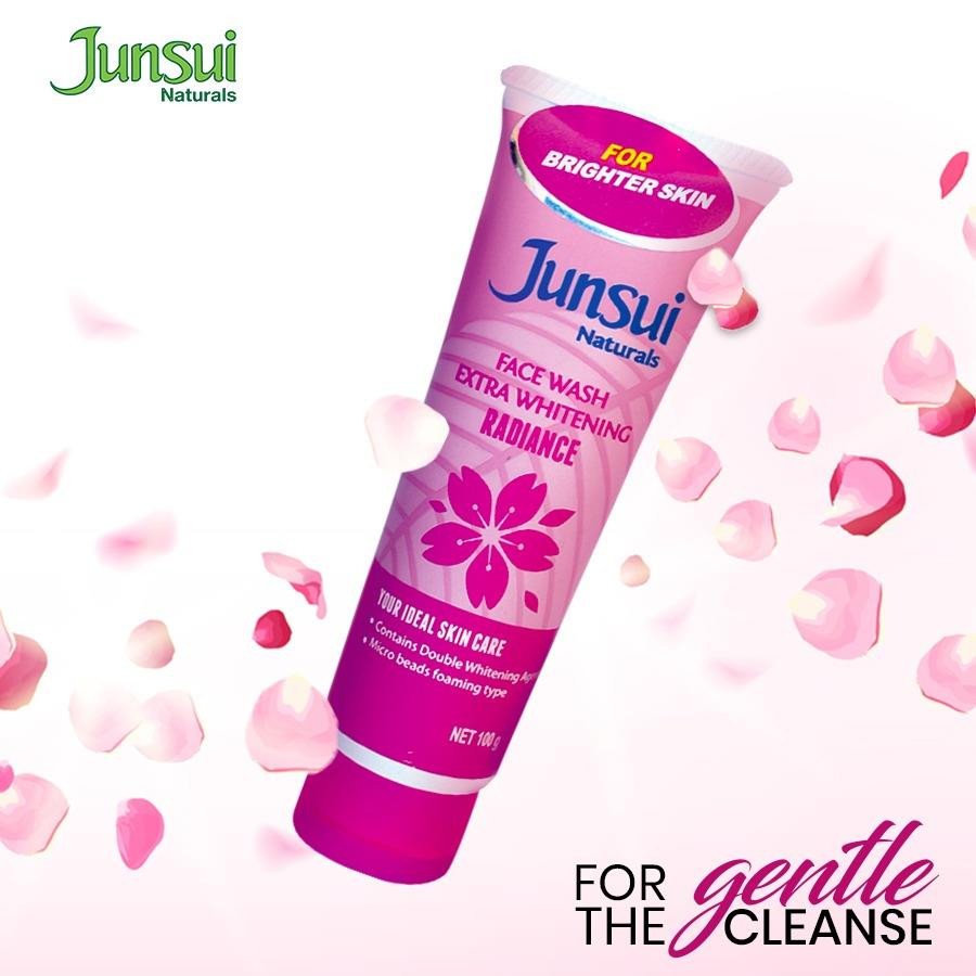 Junsui Natural Face Wash with Whitening  Extra Whitening Radiance -100g