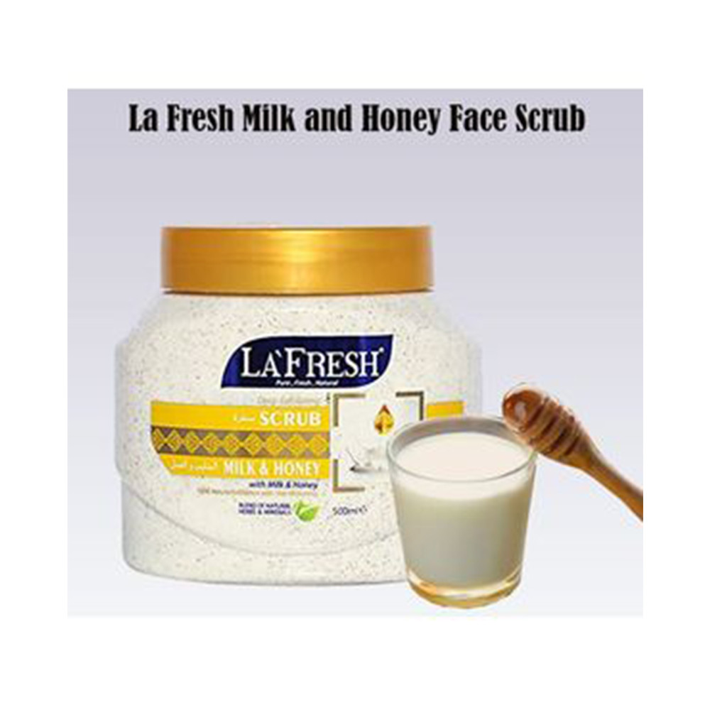 Lafresh deep exfoliating milk and honey  Scrub 500ml