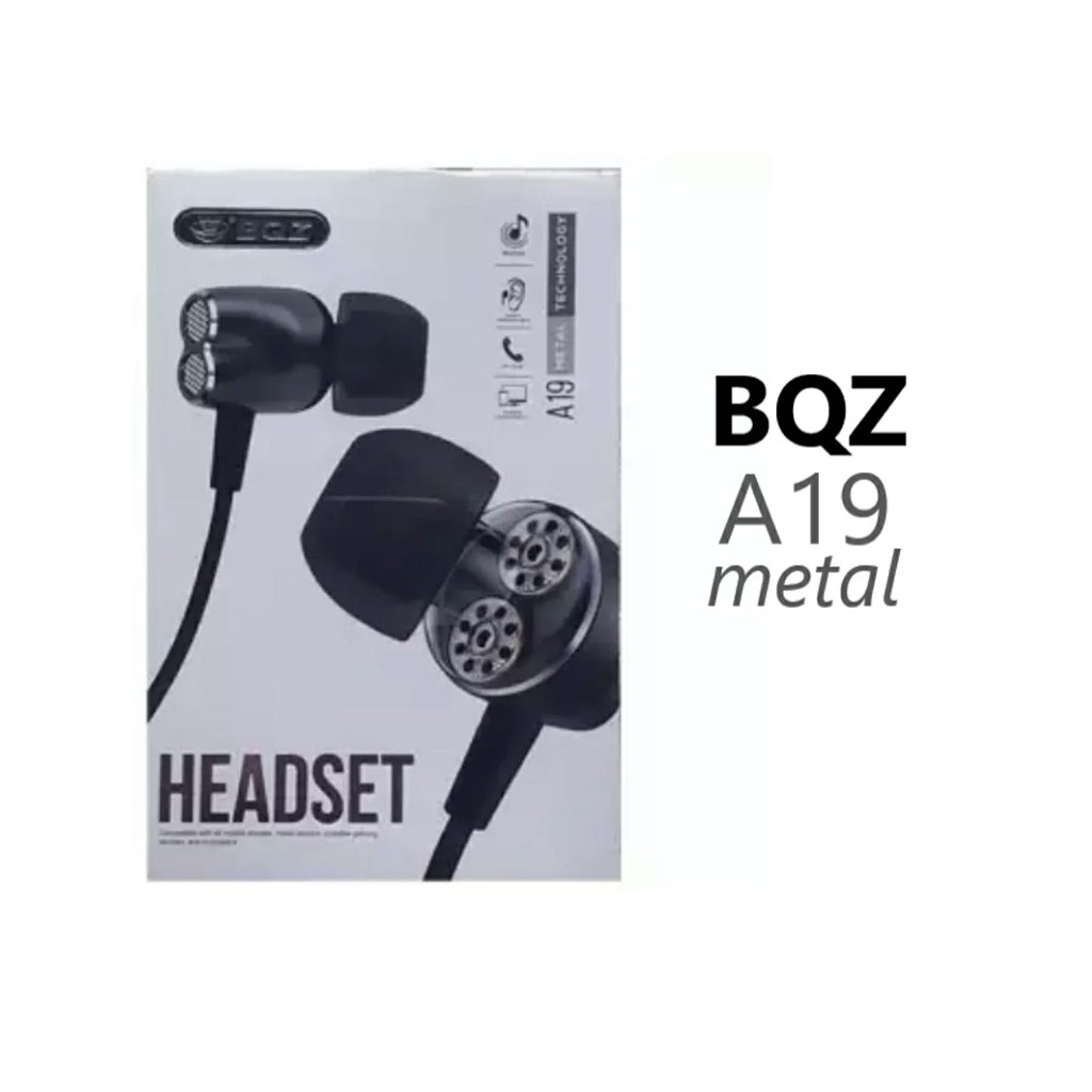 BQZ  A19 Metal Wired Headset