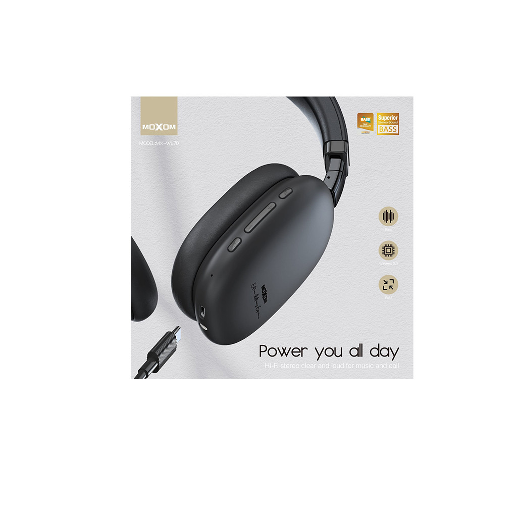 MOXOM MX-Wl70   Bass Hi Fi Headset