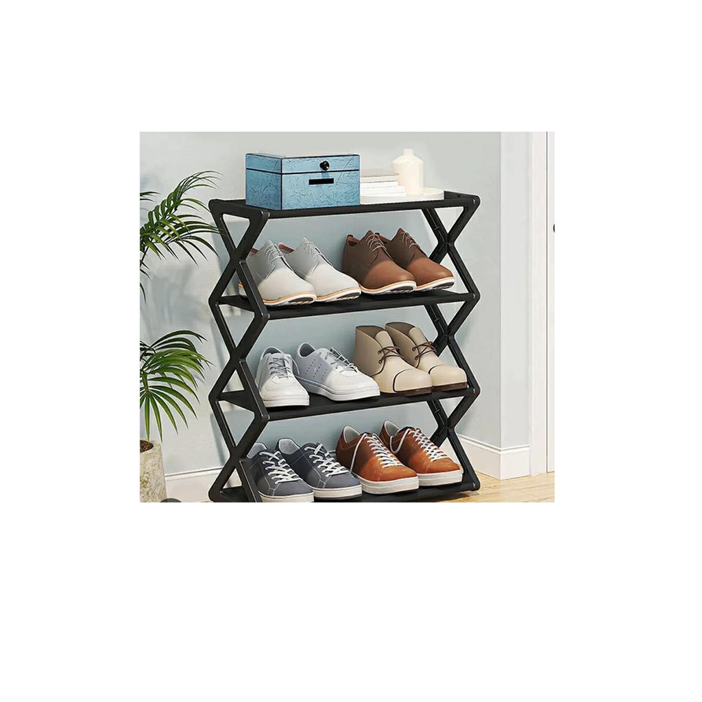 Shoe Rack X Shape 4 layer