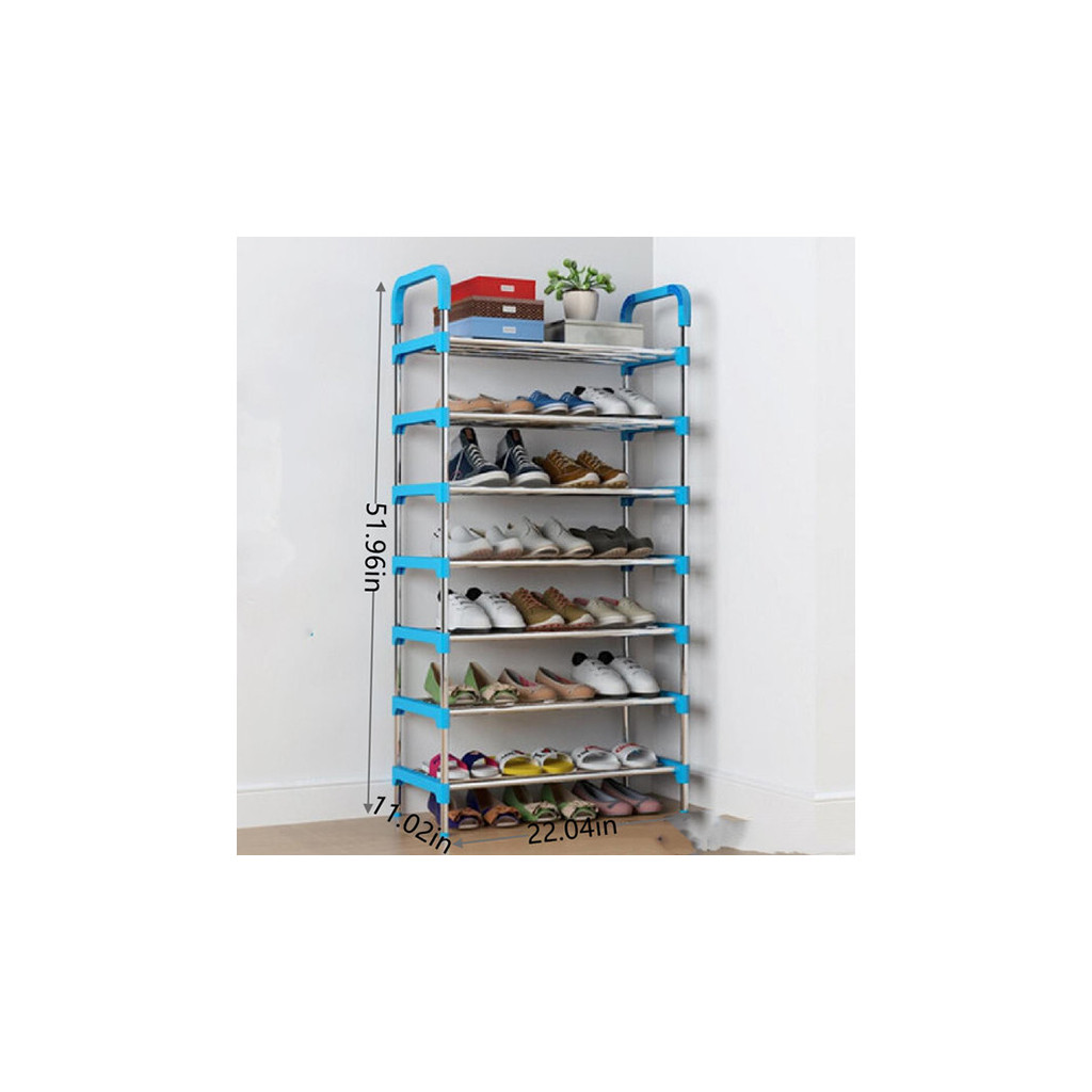 Stainless Steel foldable Shoe Rack 7 Layer