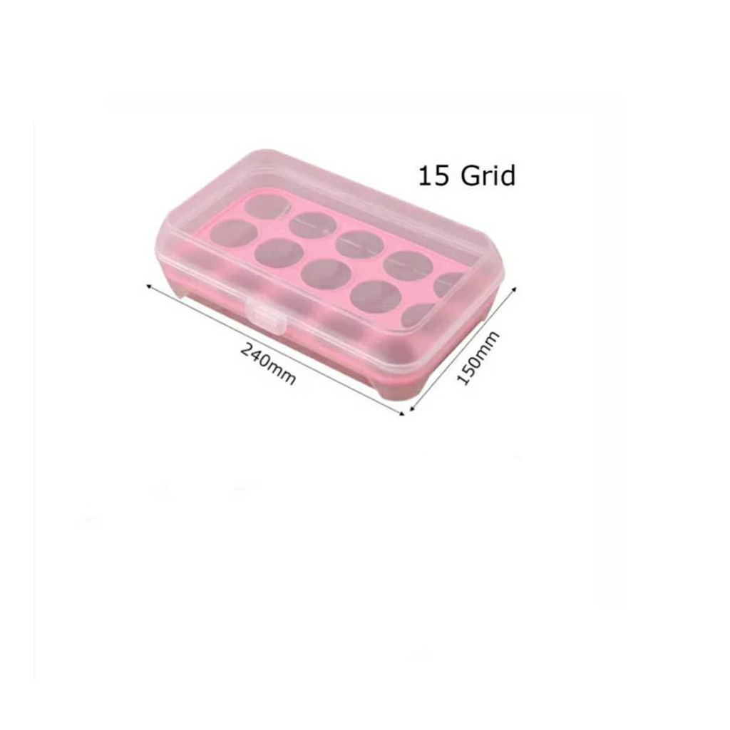 15 Grids Portable  Egg Storage Box