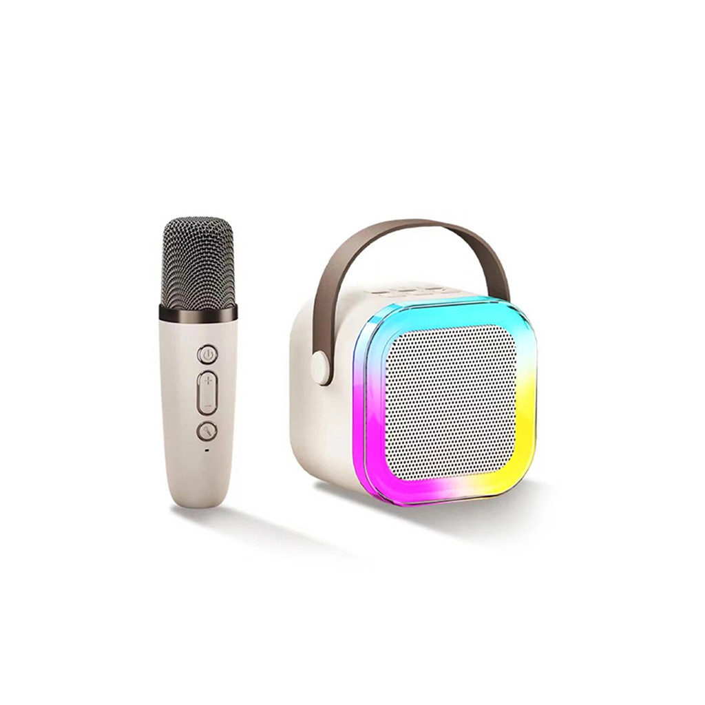 K12 Colorful Wireless Karaoke Mini Bluetooth Speaker With  One Wireless Microphone