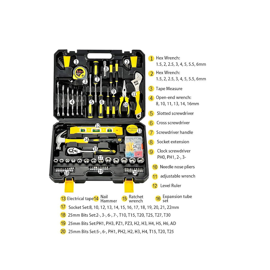 108 Pieces Multipurpose Tool Set