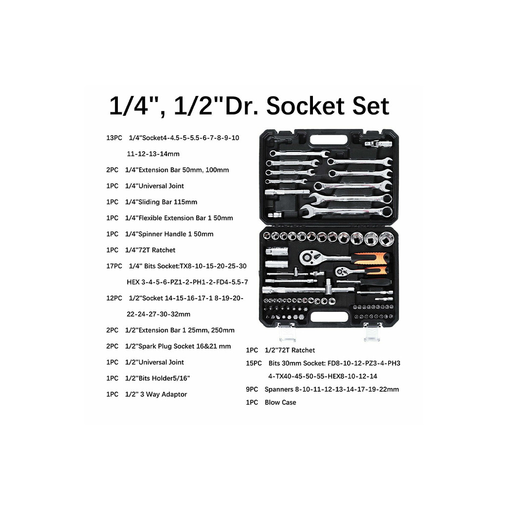 82 Pcs Socket Tool Set