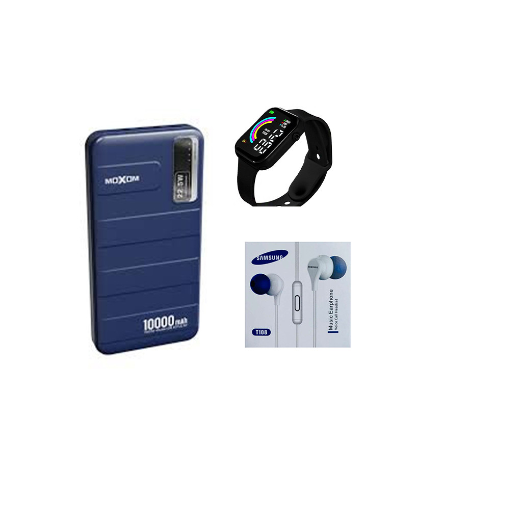 MX-PB57 Power Bank and free Led Rainbow watch and Samsung T108 Earphone