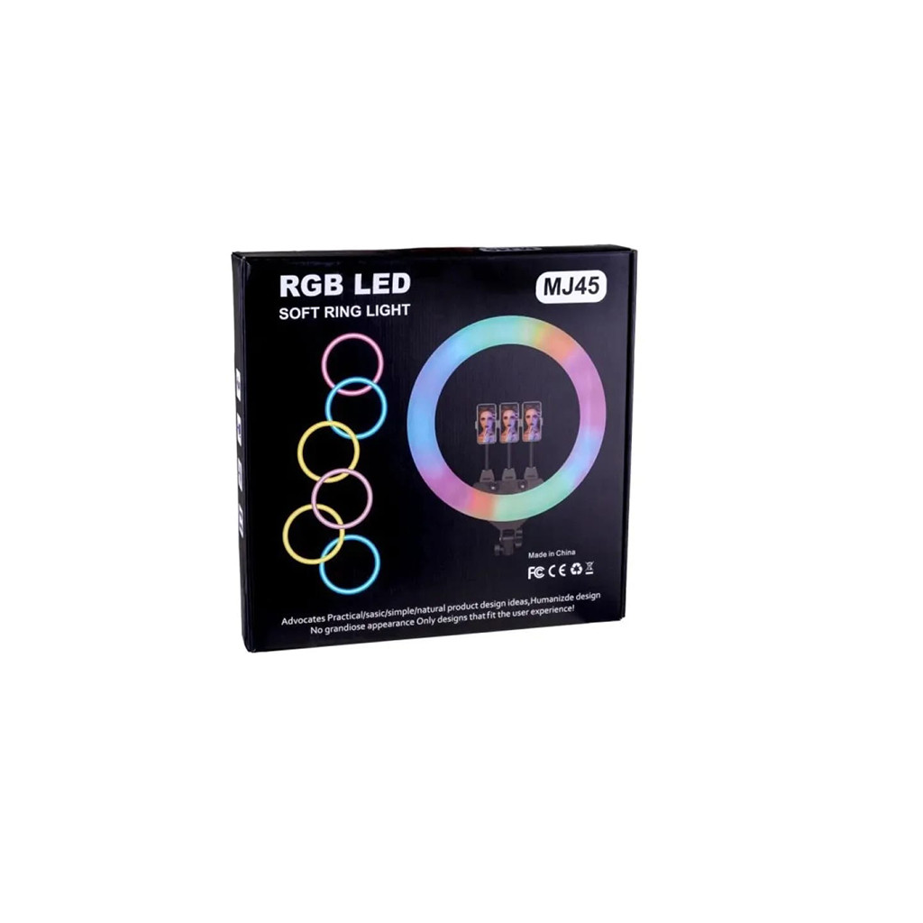 MJ45 RGB LED Soft Ring Light (Ring light only - No tripod stand)