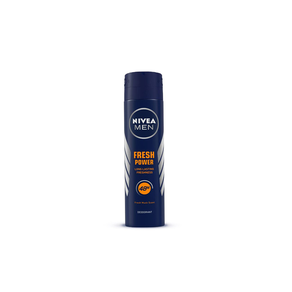 Nivea Men Fresh power 48h Long lasting  Fresh musk Scent  Body spray- 150ml