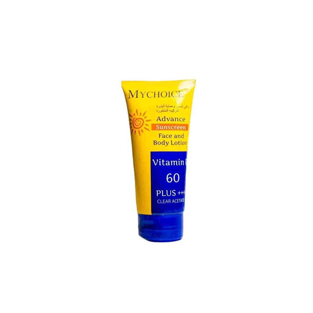 Mychoice Advance Sunscreen Face And body Lotion Vitamin E SPF60 Plus+++