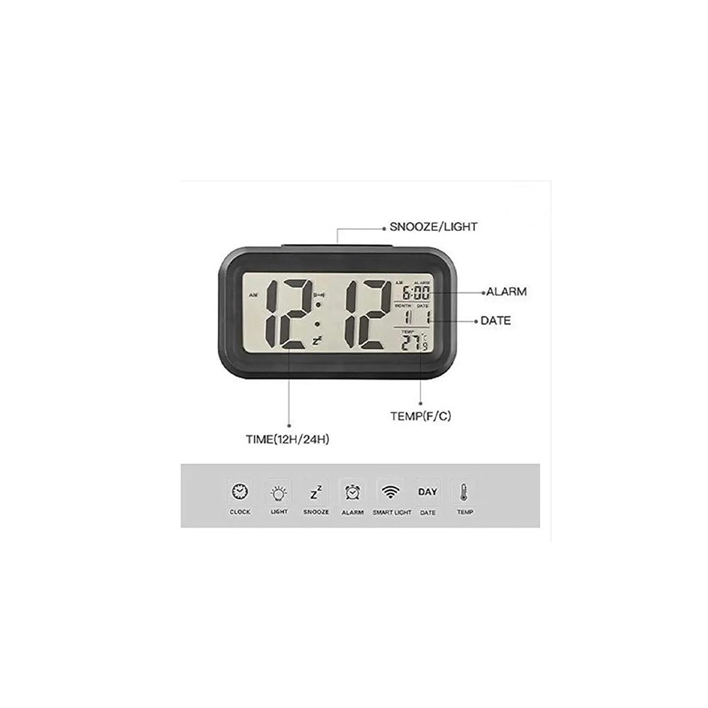 Optically Controlled Liquid Crystal Device Digital Alarm Clock
