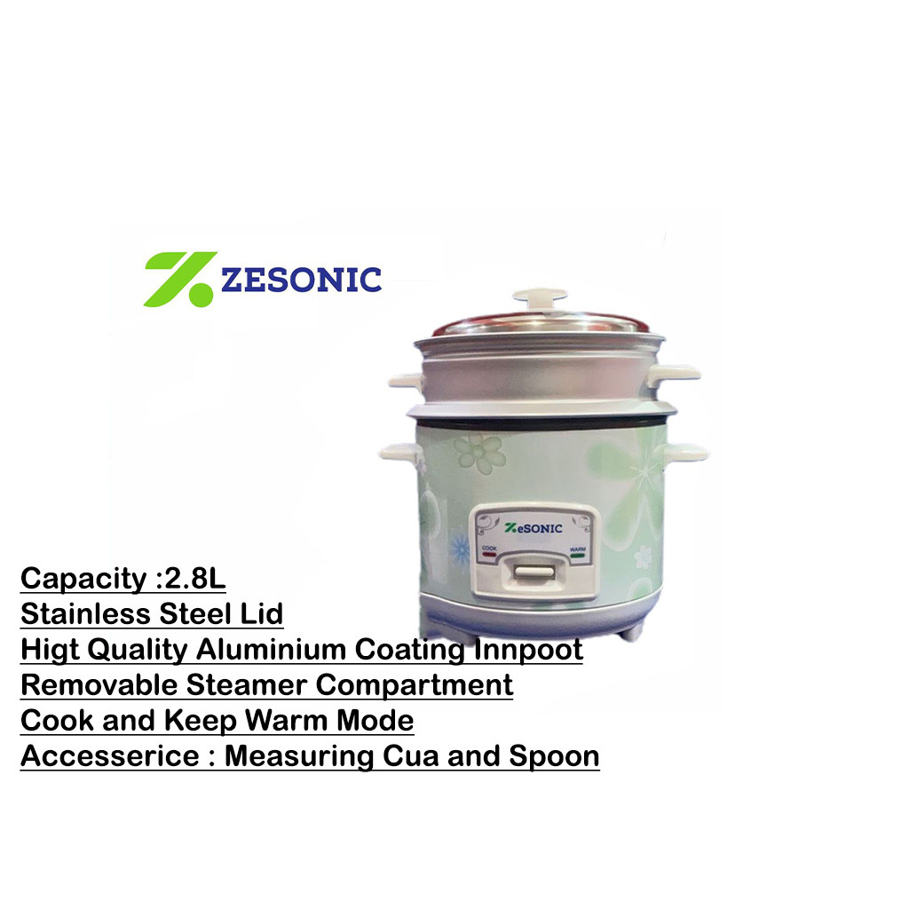 Zesonic Rice Cooker- 2.8l