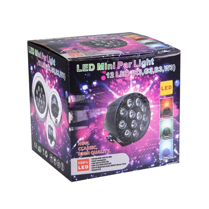 12 Led Mini Flat Par Light Stage Light